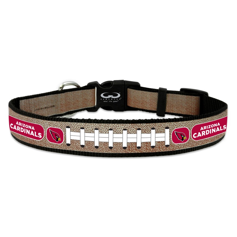 Gamewear Arizona Cardinals Reflective Football Pet Collar Size Medium