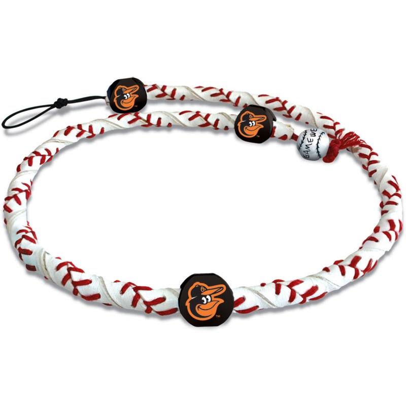 Gamewear Baltimore Orioles Frozen Rope Classic Baseball Cap Logo Necklace