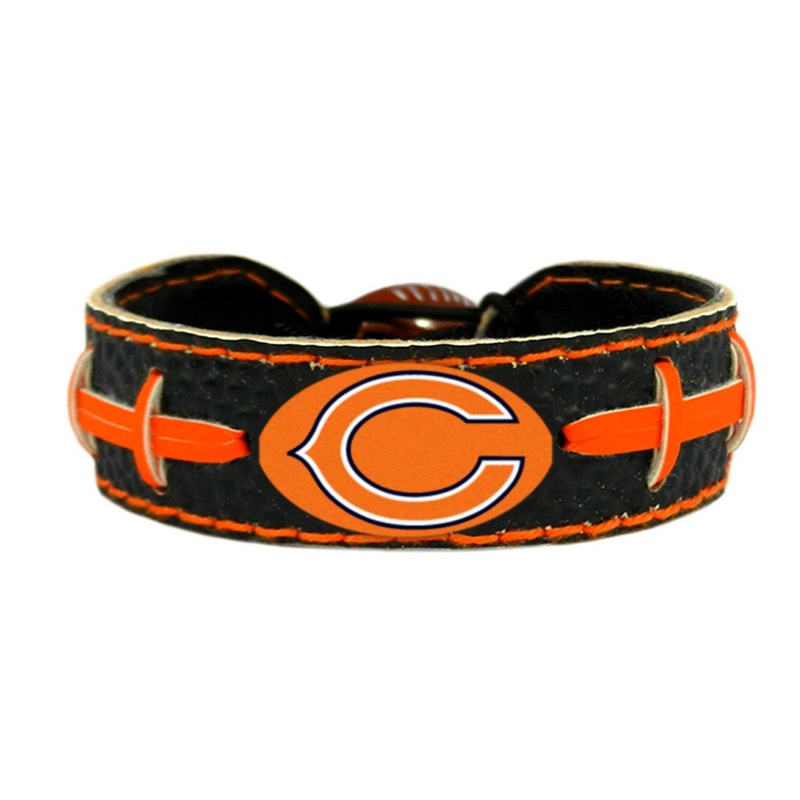 Gamewear Chicago Bears Team Color Football Bracelet