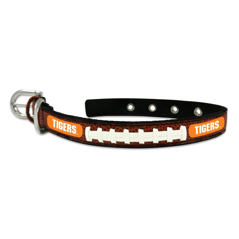 Gamewear Clemson Tigers Classic Leather Football Pet Collar Size Small