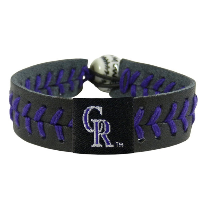 Gamewear Colorado Rockies Team Color Baseball Bracelet