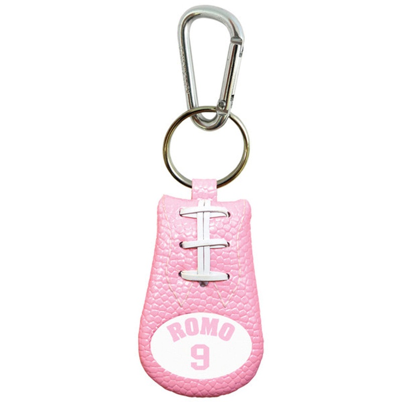 Gamewear Dallas Cowboys Pink Jersey Tony Romo Design Keychain