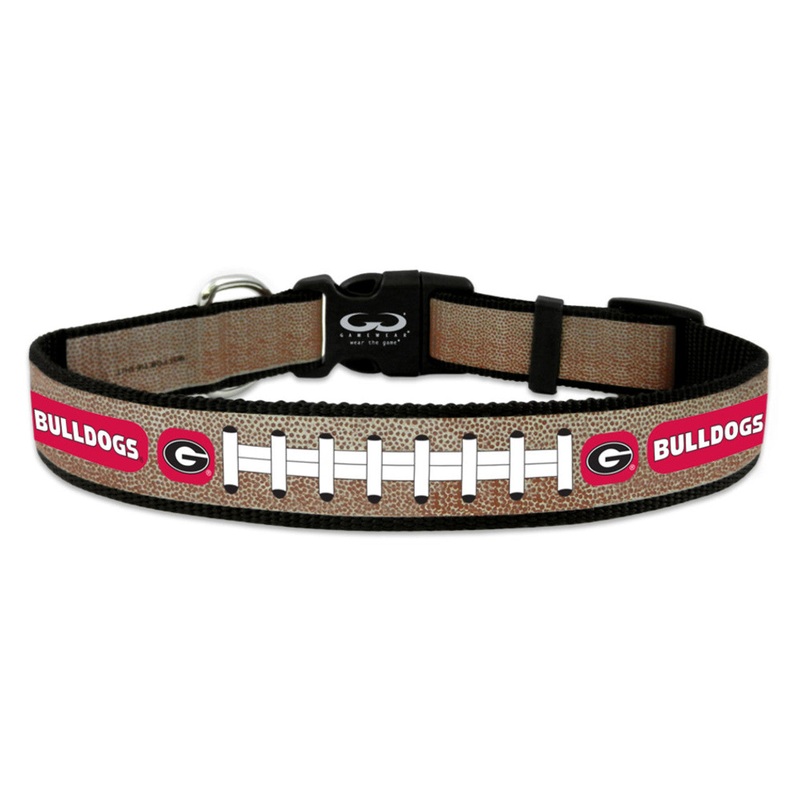 Gamewear Georgia Bulldogs Reflective Football Pet Collar Size Large
