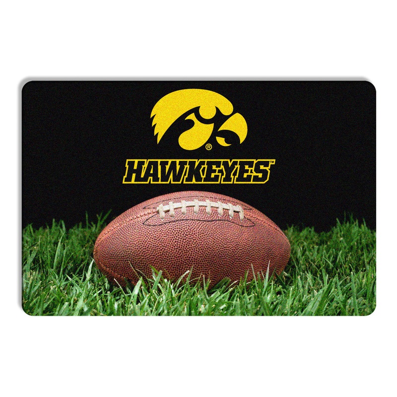 Gamewear Iowa Hawkeyes Classic Football Pet Bowl Mat Size Large