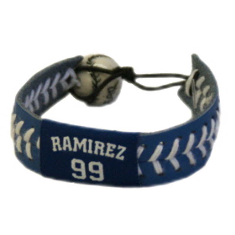 Gamewear Los Angeles Dodgers Team Color Baseball Bracelet Manny Ramirez
