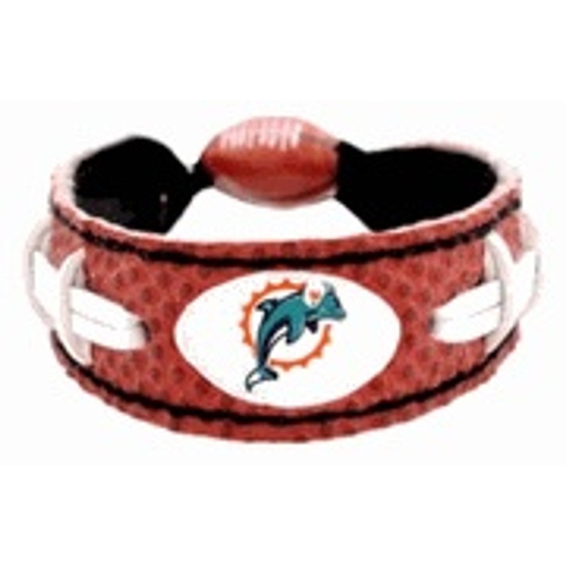 Gamewear Miami Dolphins Classic Football Bracelet