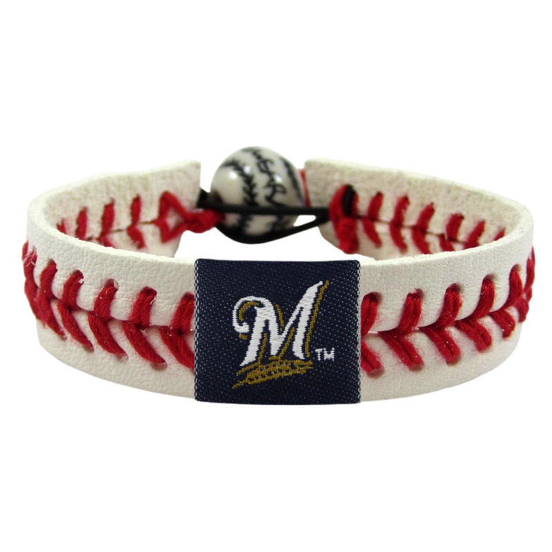 Gamewear Milwaukee Brewers Classic Baseball Bracelet