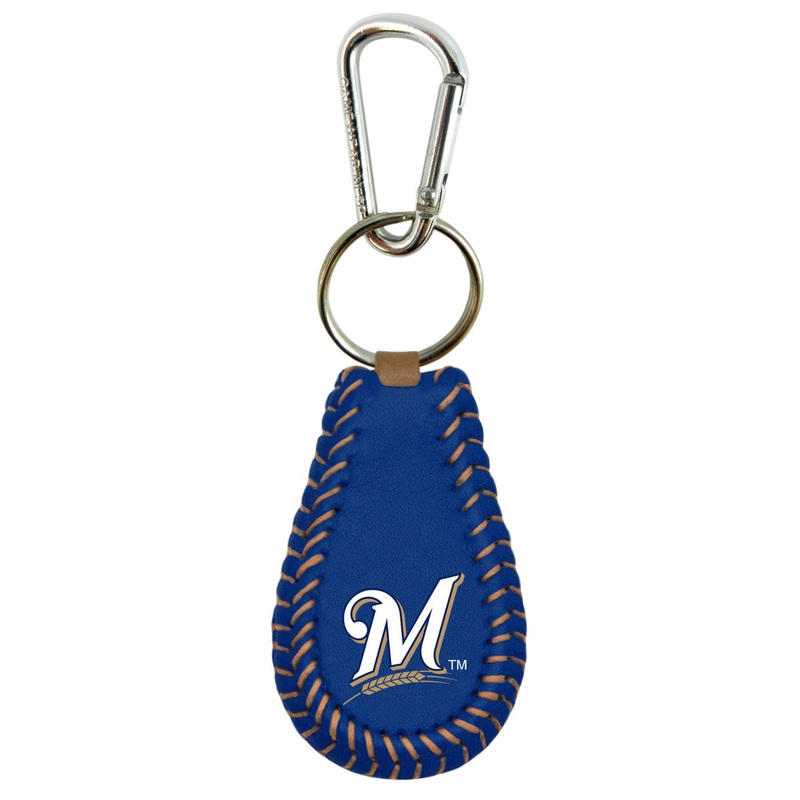 Gamewear Milwaukee Brewers Team Color Baseball Keychain