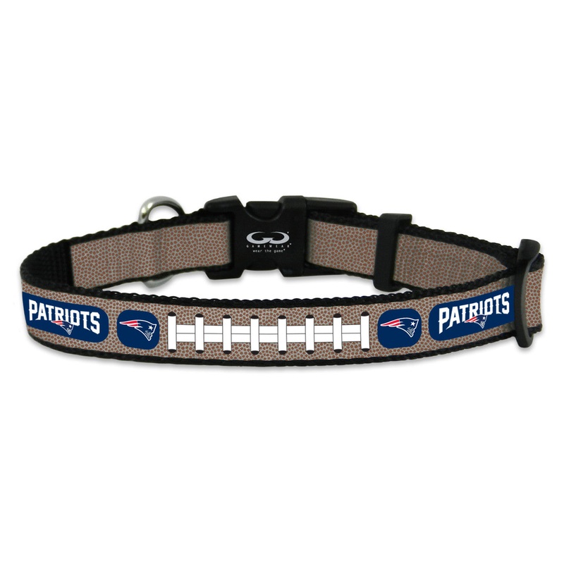 Gamewear New England Patriots Reflective Football Pet Collar Toy