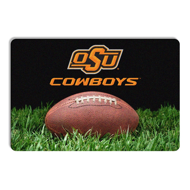 Gamewear Oklahoma State Cowboys Classic Football Pet Bowl Mat Size Large