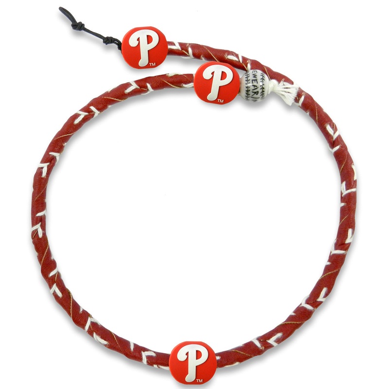 Gamewear Philadelphia Phillies Team Color Frozen Rope Baseball Necklace
