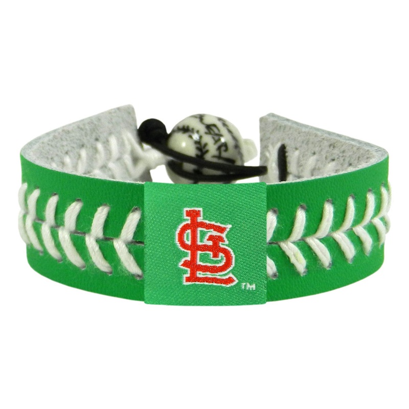 Gamewear St. Louis Cardinals St. Patrick’s Day Baseball Bracelet