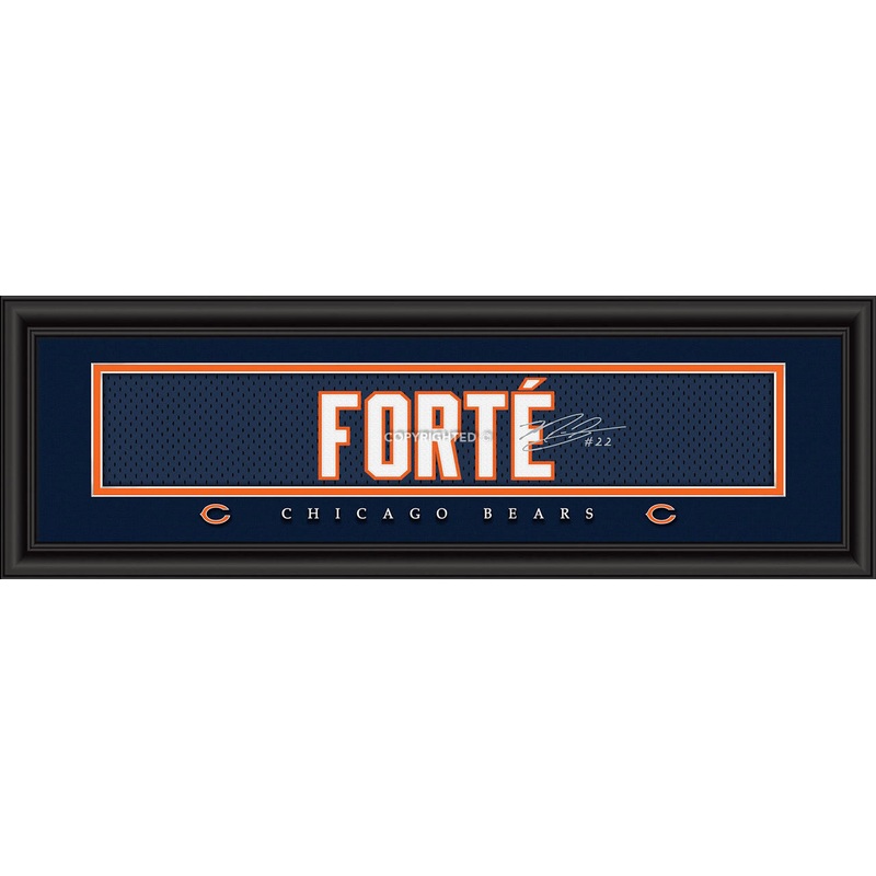 Prints Charming Chicago Bears Matt Forte Signature Style Print 8×24