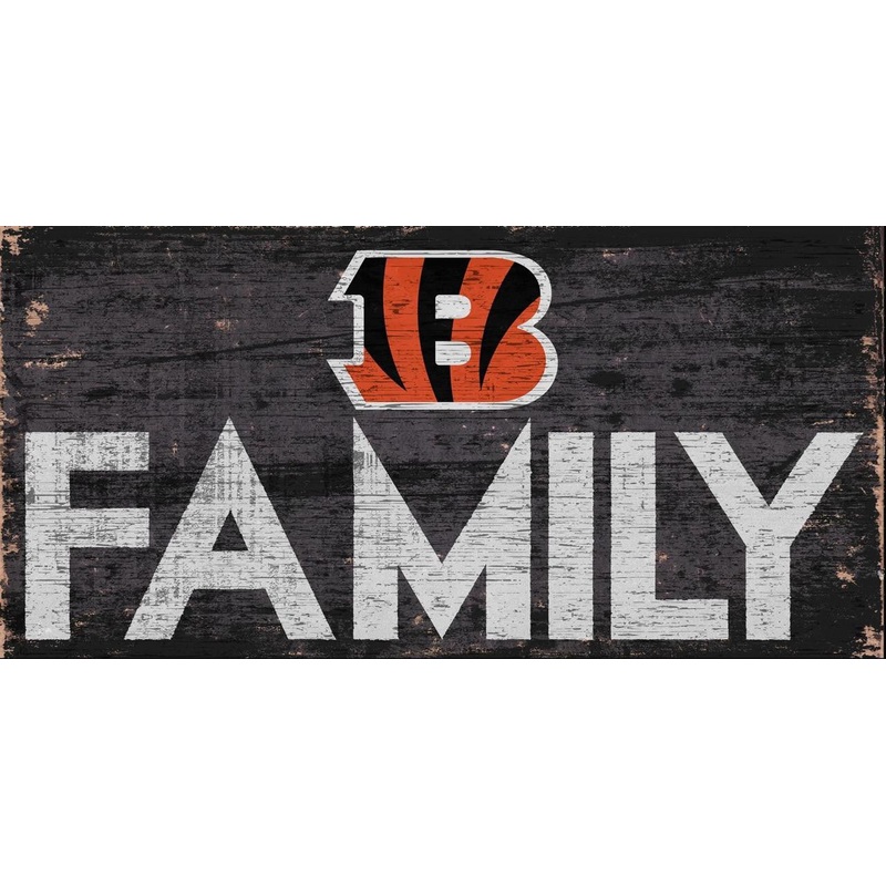Fan Creations Cincinnati Bengals Family Design Wood Sign 12×6