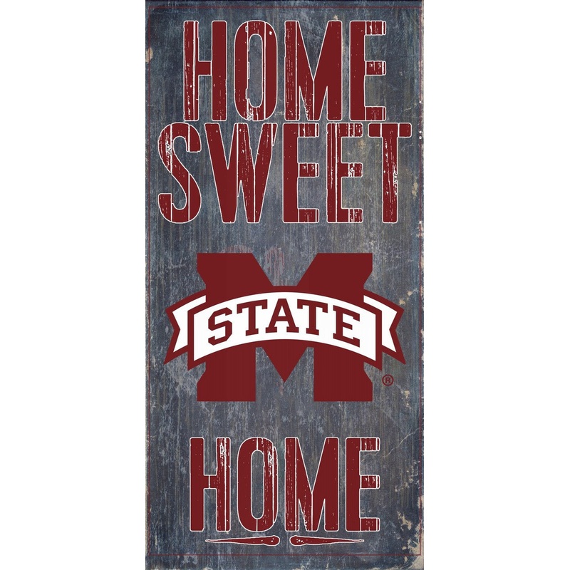 Fan Creations Mississippi State Bulldogs Home Sweet Home Wood Sign 6×12