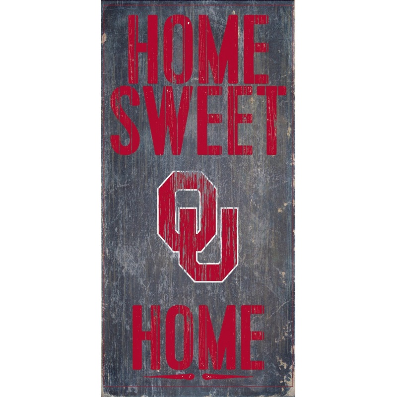 Fan Creations Oklahoma Sooners Home Sweet Home Wood Sign 6×12