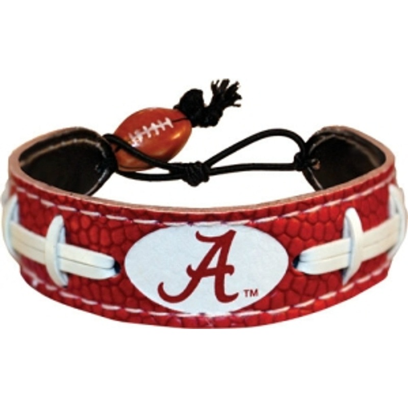 Gamewear Alabama Crimson Tide Team Color A Logo Football Bracelet
