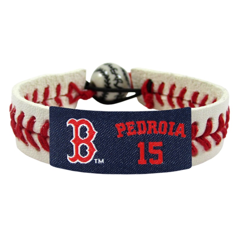 Gamewear Boston Red Sox Baseball Bracelet Dustin Pedroia