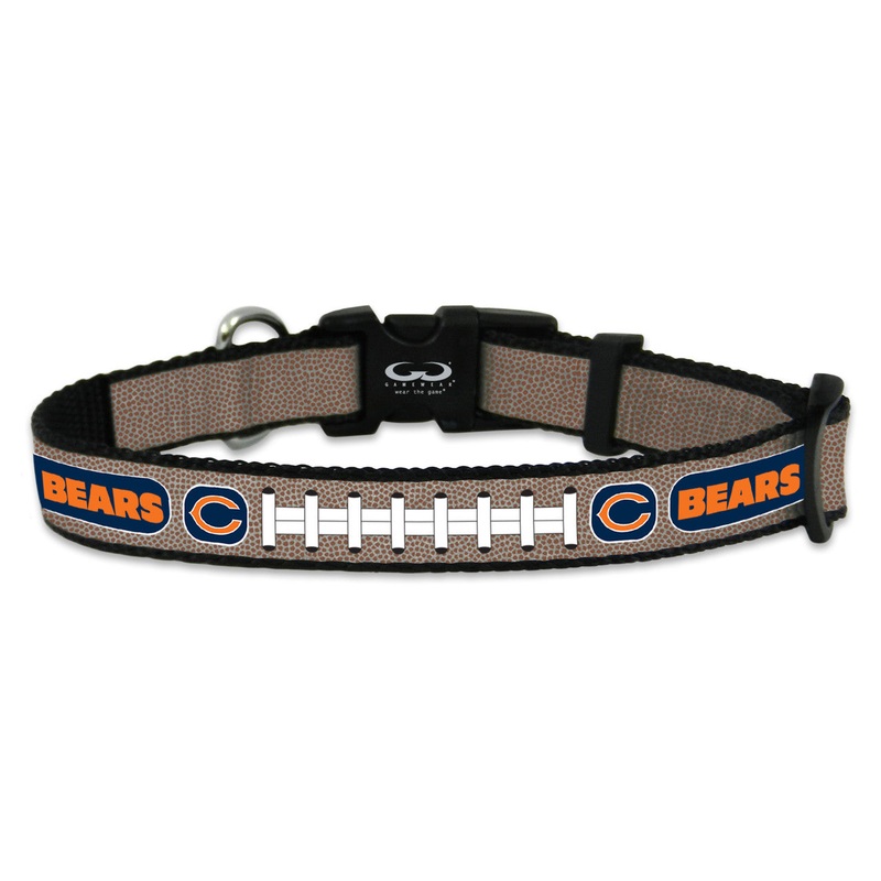 Gamewear Chicago Bears Reflective Football Pet Collar Size Toy
