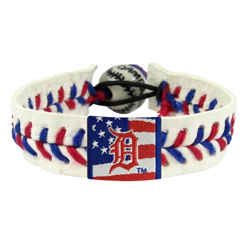 Gamewear Detroit Tigers Stars and Stripes Baseball Bracelet