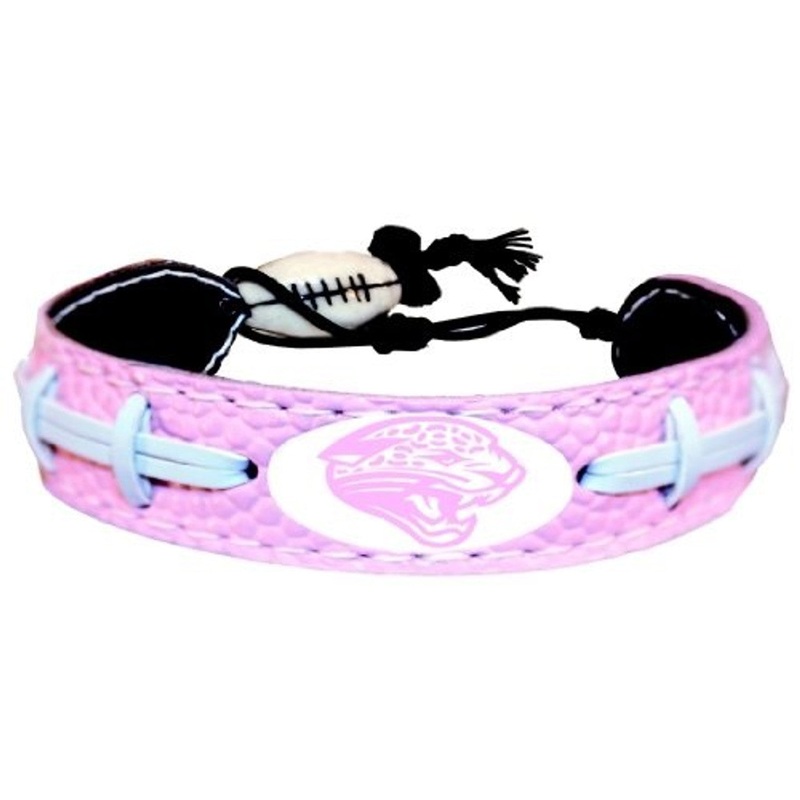 Gamewear Jacksonville Jaguars Pink Football Bracelet