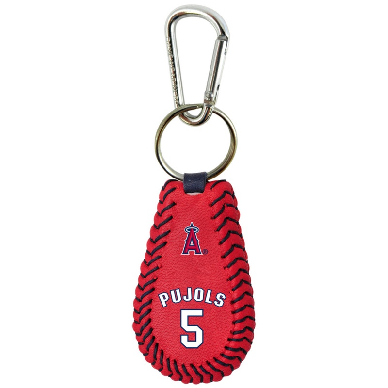 Gamewear Los Angeles Angels Team Color Albert Pujols Baseball Keychain