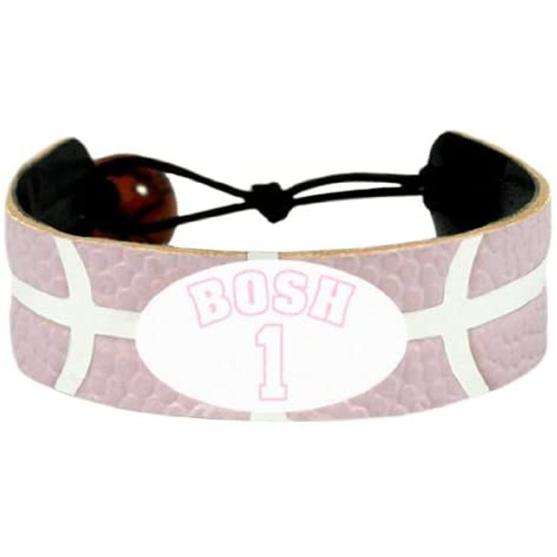 Gamewear Miami Heat Pink Team Color Basketball Bracelet Chris Bosh