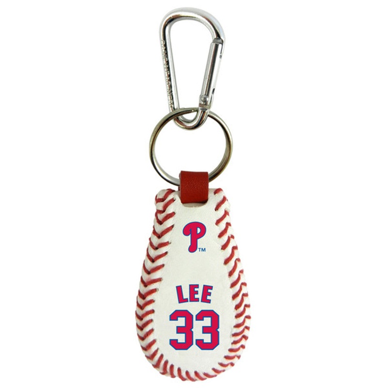 Gamewear Philadelphia Phillies Classic Baseball Cliff Lee Keychain