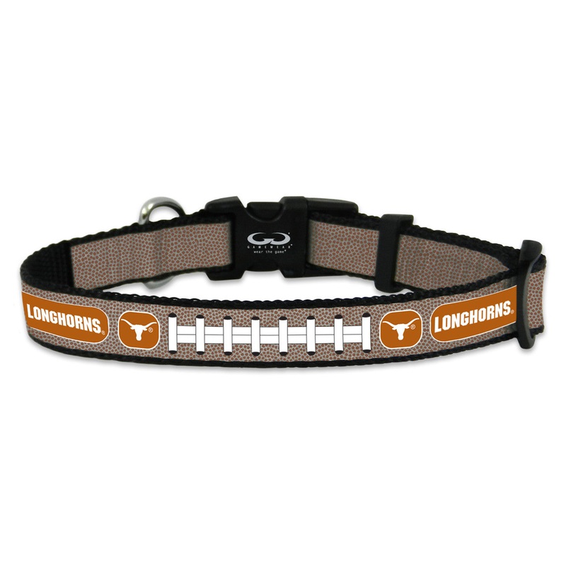 Gamewear Texas Longhorns Reflective Football Pet Collar Size Small