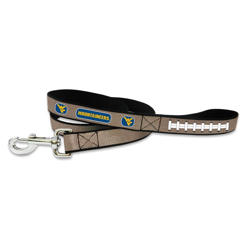 Gamewear West Virginia Mountaineers Reflective Football Pet Leash Size Small