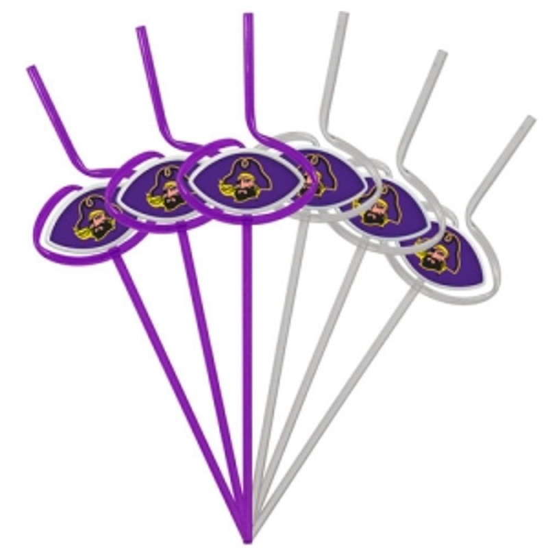 Pangea Brands East Carolina Pirates Team Sipper Straws