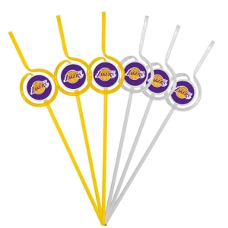 Pangea Brands Los Angeles Lakers Team Sipper Straws
