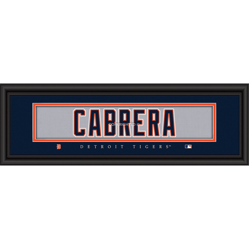 Prints Charming Detroit Tigers Miguel Cabrera Signature Print 8×24