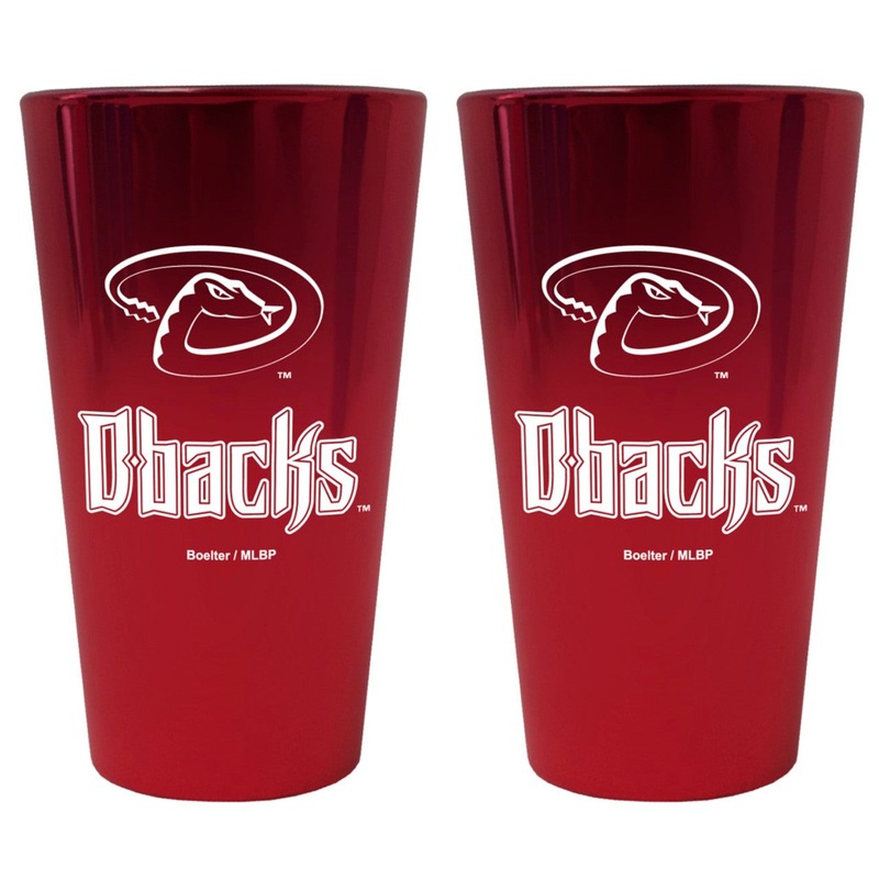 BOELTER Arizona Diamondbacks Lusterware Pint Glass Set of 2