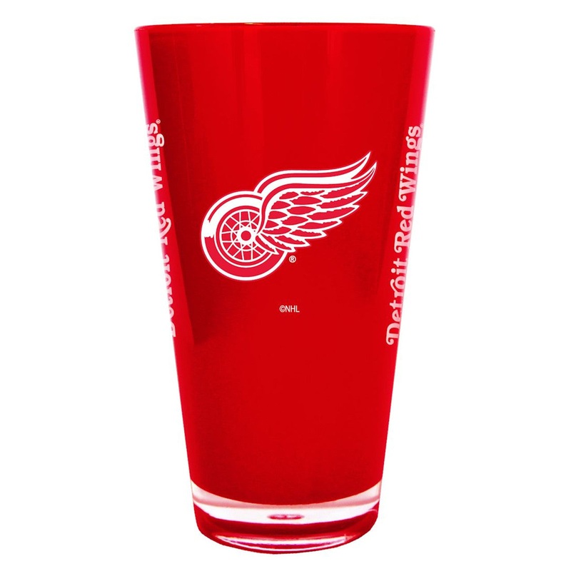 BOELTER Detroit Red Wings 20oz Plastic Insulated Glass Pint