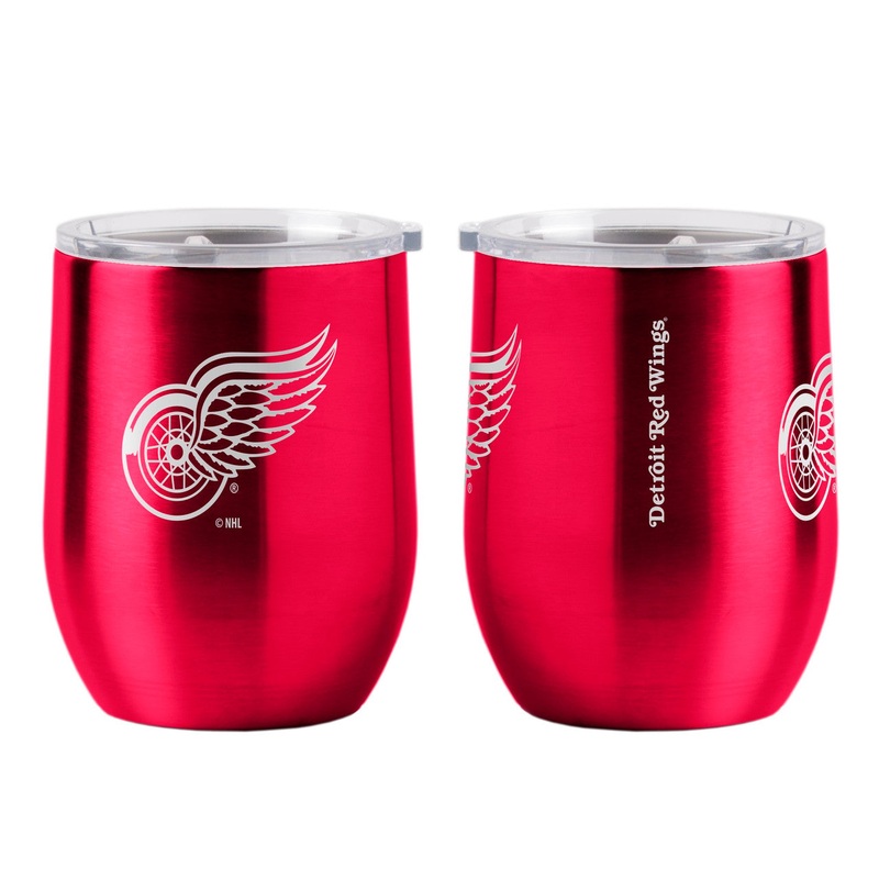 BOELTER Detroit Red Wings Curved Beverage 16oz Ultra Travel Tumbler