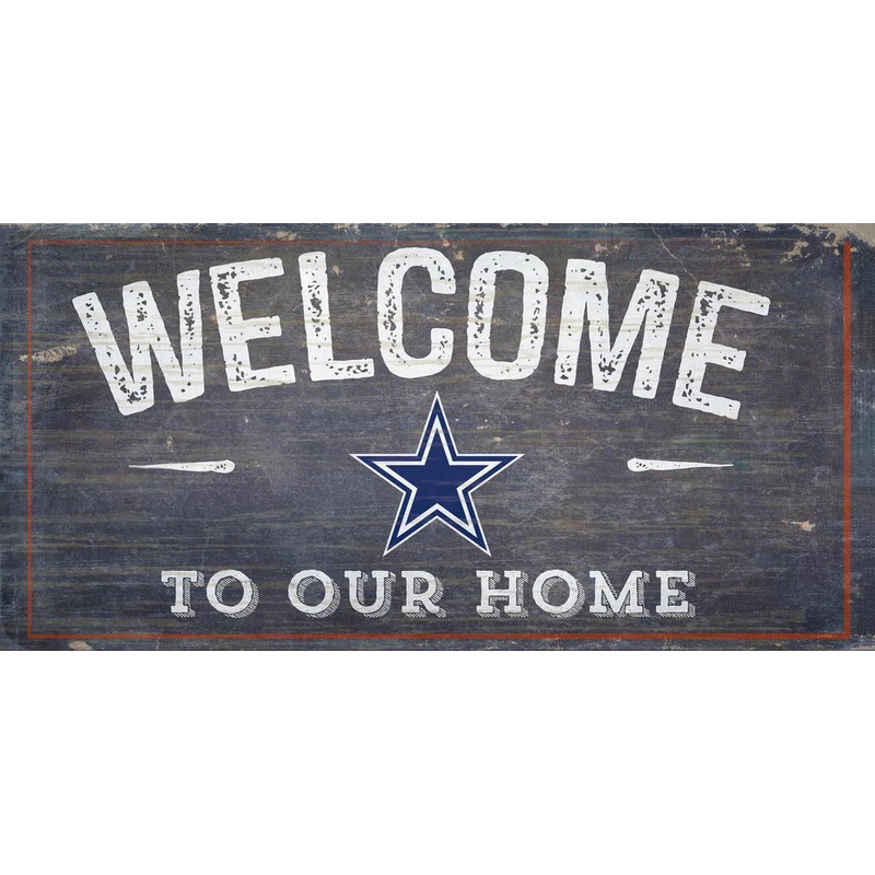 Fan Creations Dallas Cowboys Welcome To Our Home Wood Sign 6×12