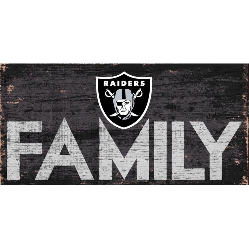 Fan Creations Las Vegas Raiders Family Design Wood Sign 12×6