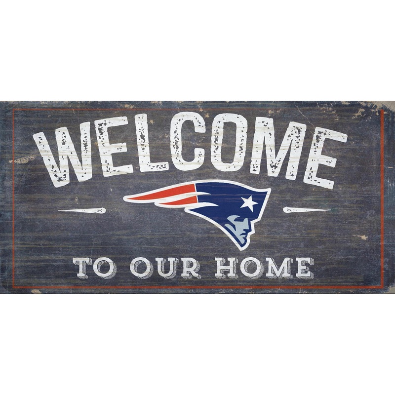 Fan Creations New England Patriots Welcome To Our Home Wood Sign 6×12
