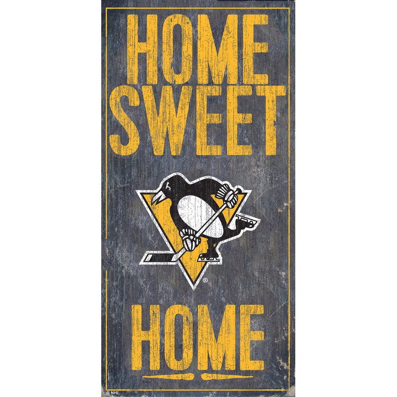 Fan Creations Pittsburgh Penguins Home Sweet Home Wood Sign 6×12