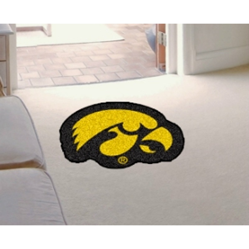 Fanmats Iowa Hawkeyes Mascot Style Area Rug