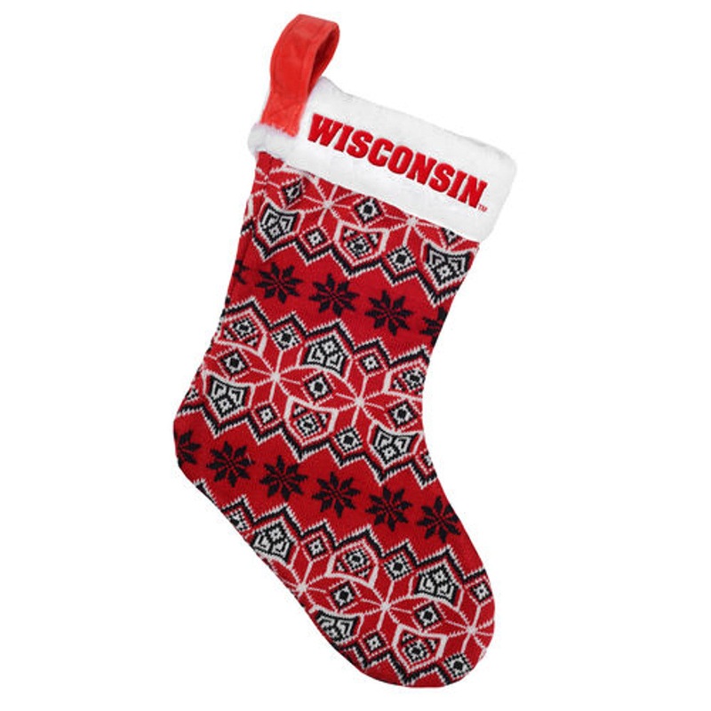 Forever Collectibles Wisconsin Badgers Basic Holiday Stocking 2015