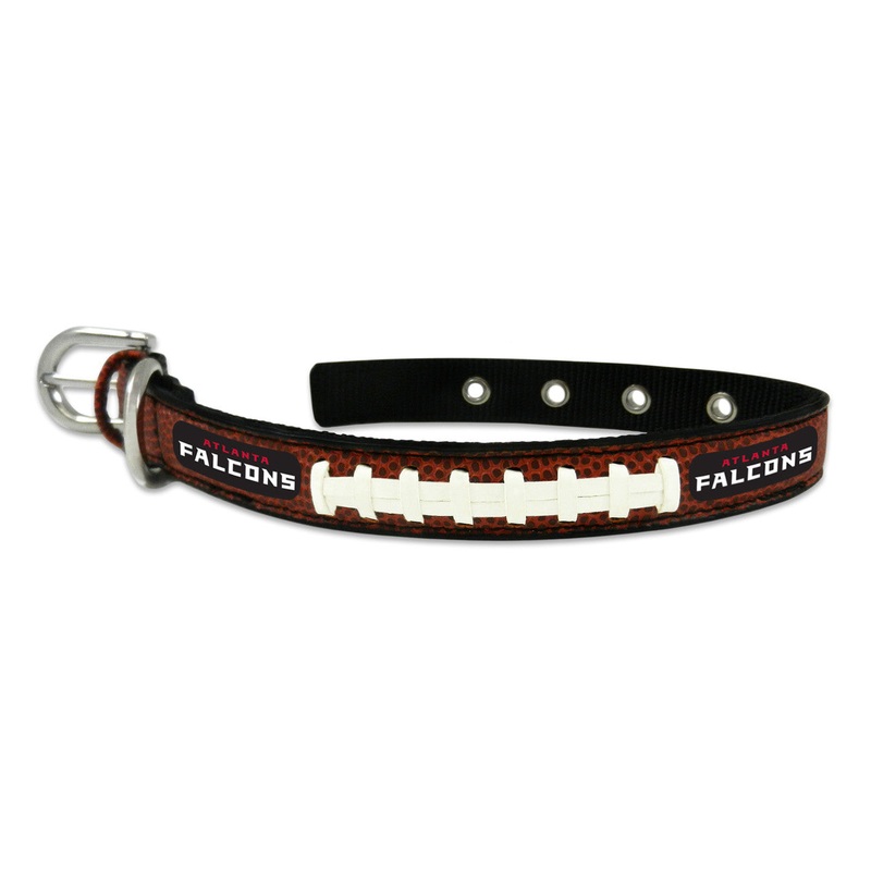 Gamewear Atlanta Falcons Leather Classic Football Pet Collar Size Small
