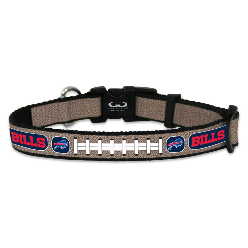 Gamewear Buffalo Bills Reflective Football Pet Collar Size Toy