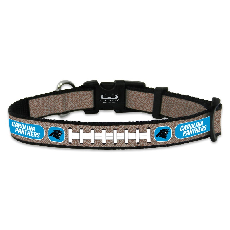 Gamewear Carolina Panthers Reflective Football Pet Collar Size Small