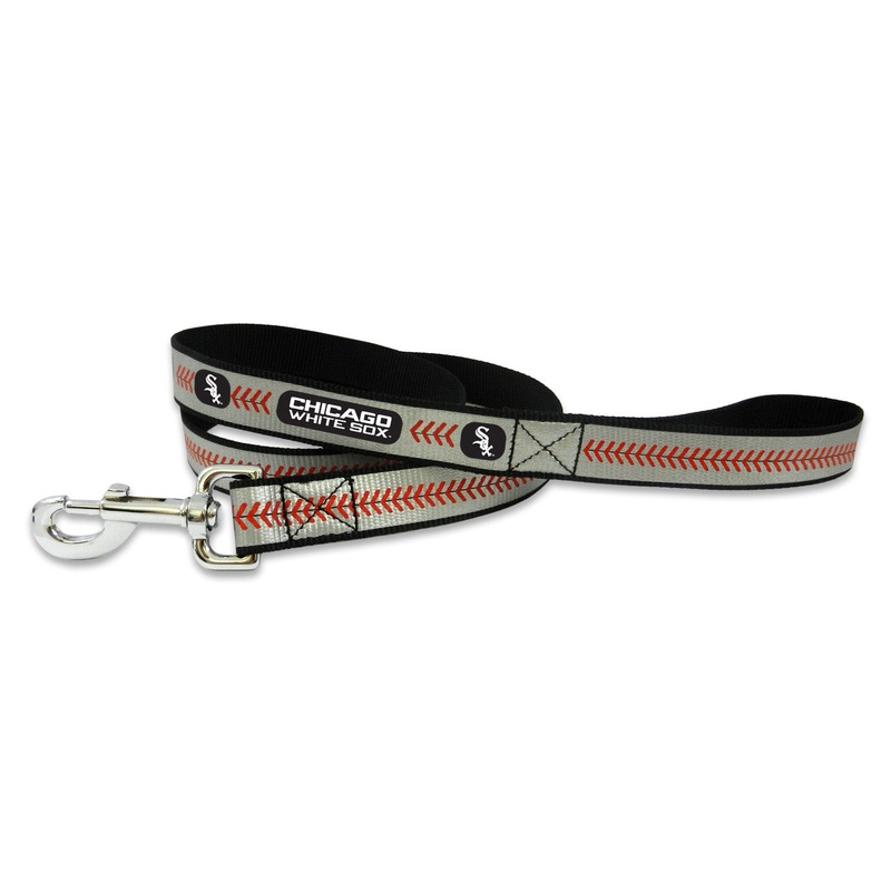 Gamewear Chicago White Sox Reflective Baseball Pet Leash Size Large