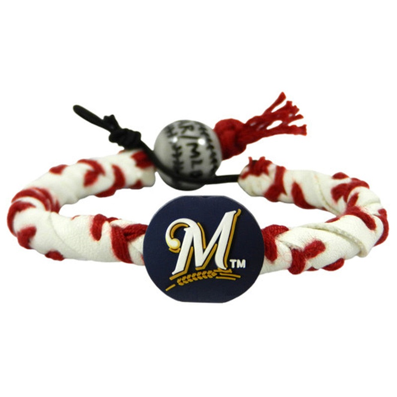 Gamewear Milwaukee Brewers Classic Frozen Rope Baseball Bracelet