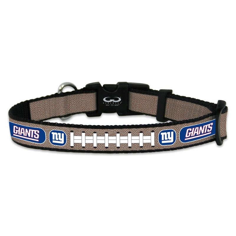 Gamewear New York Giants Reflective Football Pet Collar Size Small