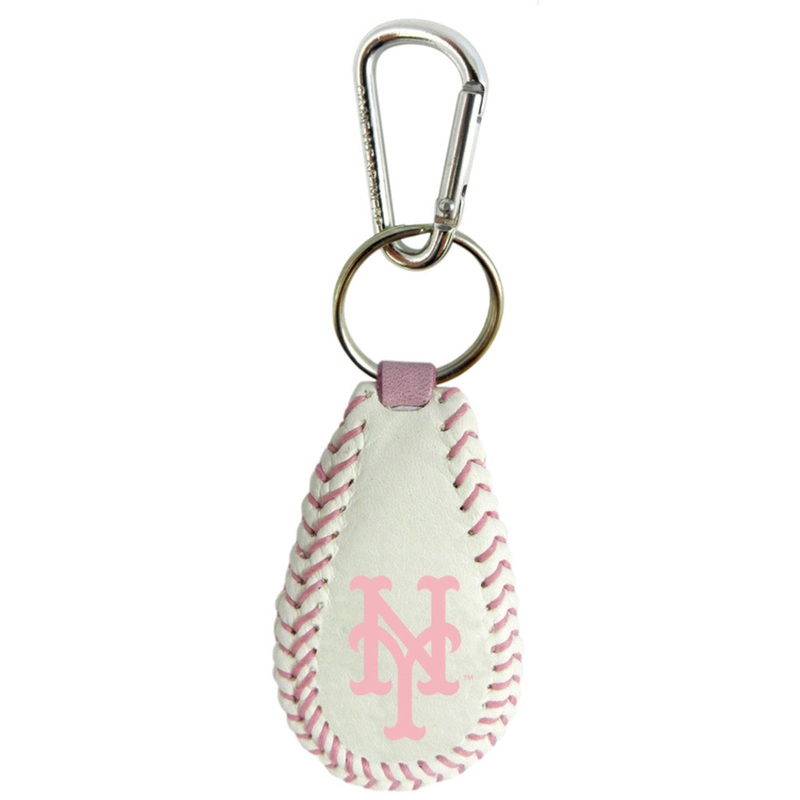 Gamewear New York Mets Pink Baseball Keychain