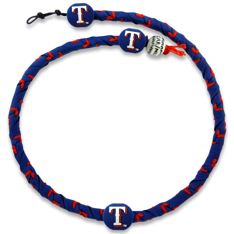 Gamewear Texas Rangers Frozen Rope Team Color Baseball Necklace